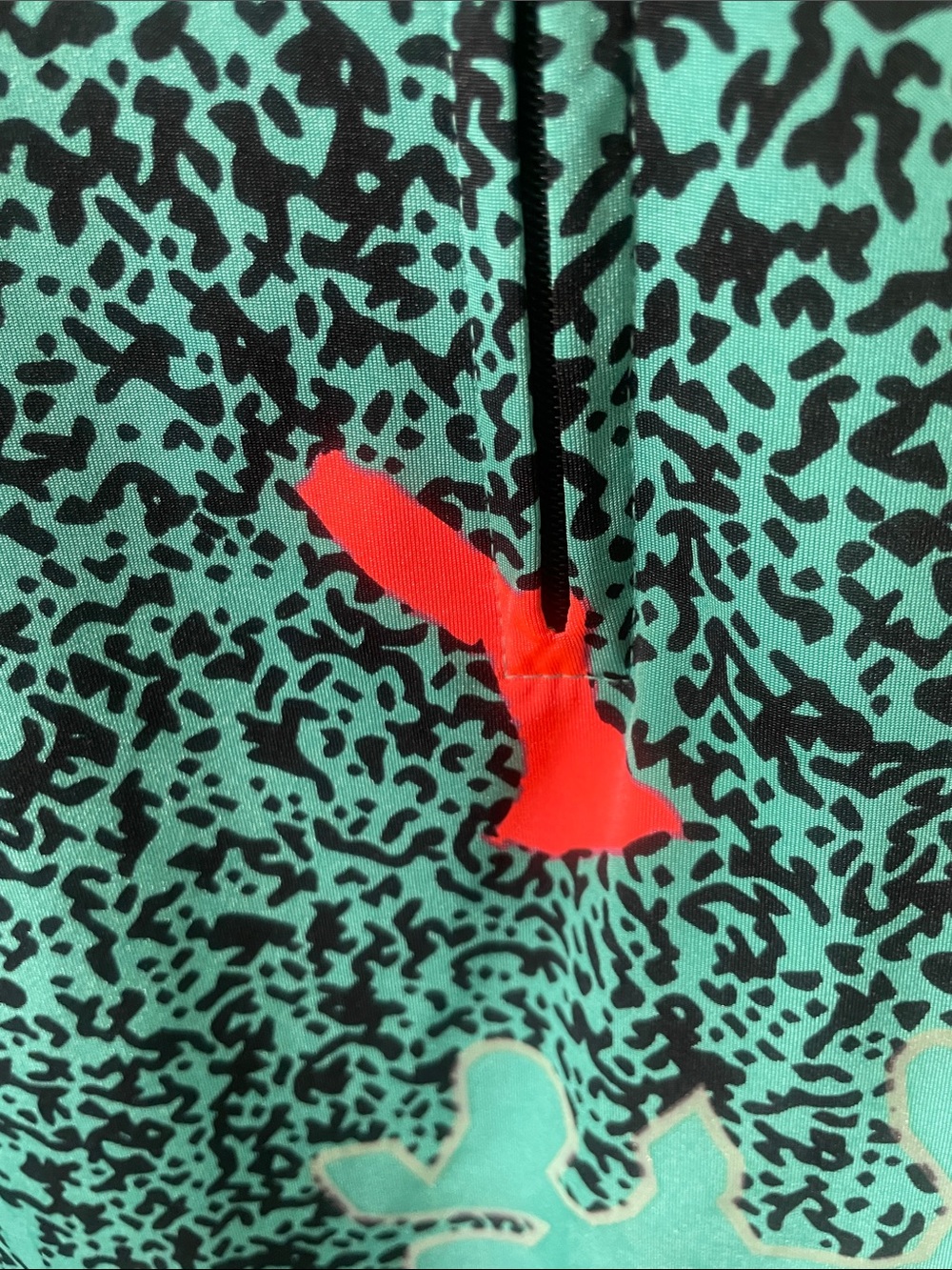 jamie sadock Teal and Black Patterned Top golf top - Picture 4 of 8